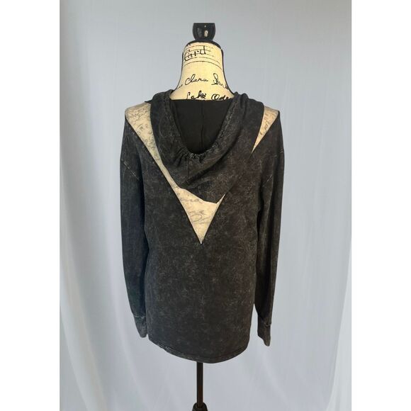 Gilded Intent Women's Large Black Y2K Goth Pullover Hoodie Sweatshirt - Picture 7 of 7